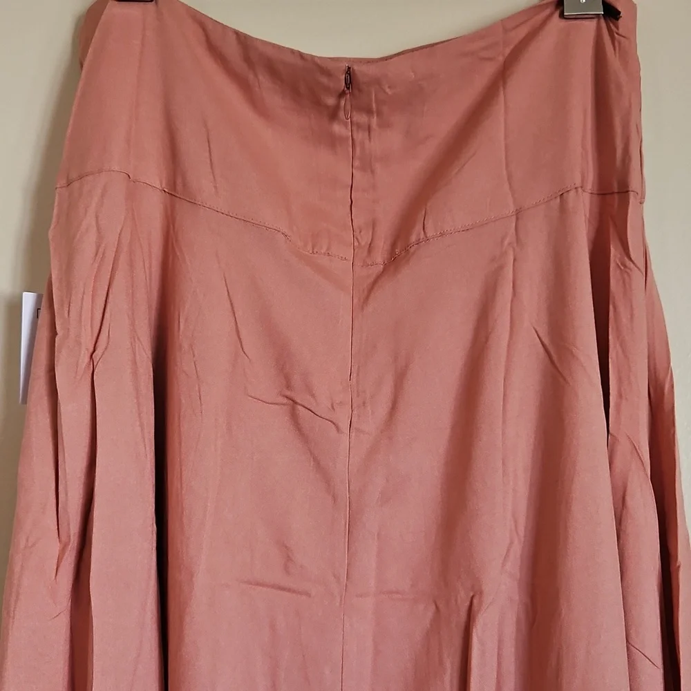 O'Neil Ambrosio Pink High-Low Maxi Skirt High Waist Size Large Lightwaist - Picture 9 of 14